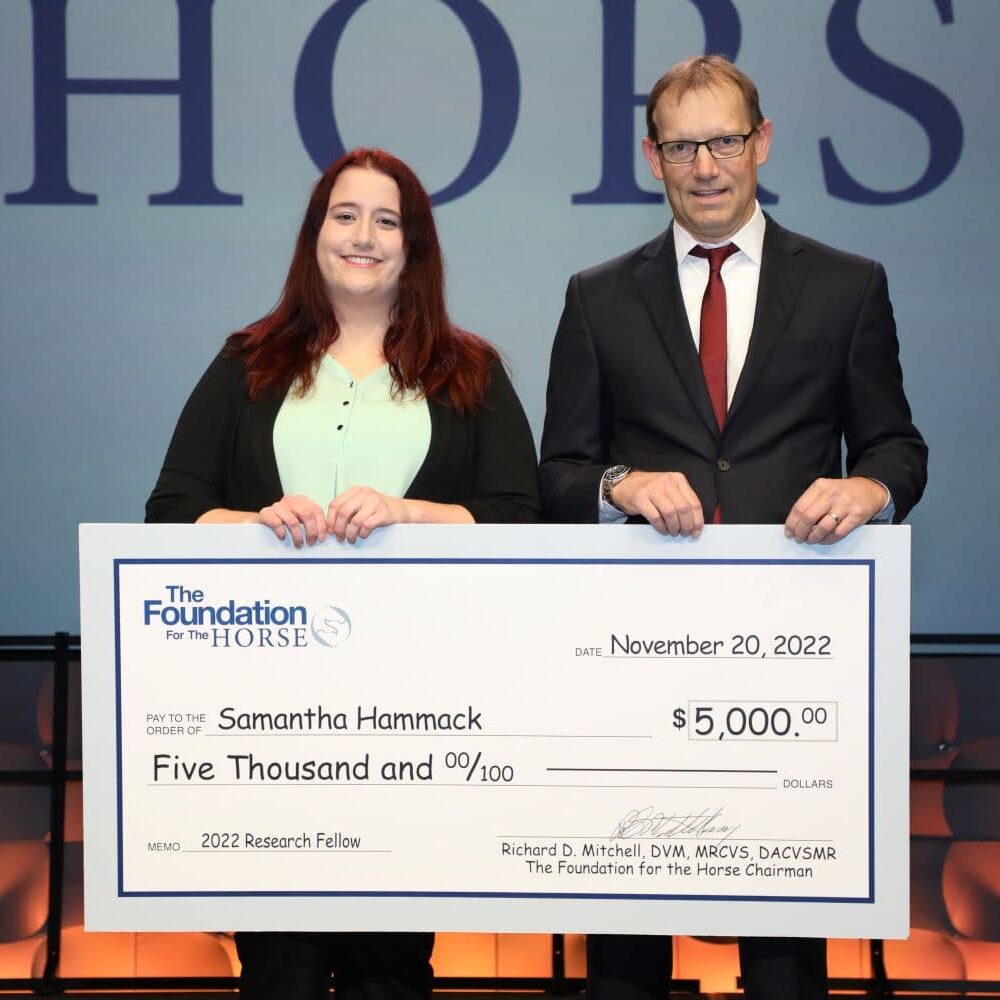 Fdn for the Horse Research Fellow Release Photo