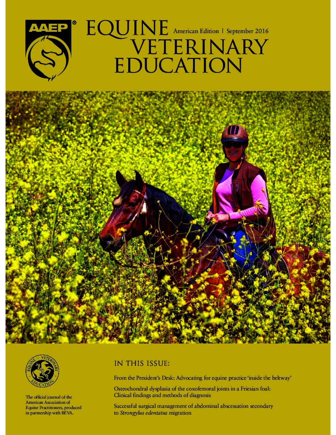 Equine Veterinary Education: September 2016 – AAEP