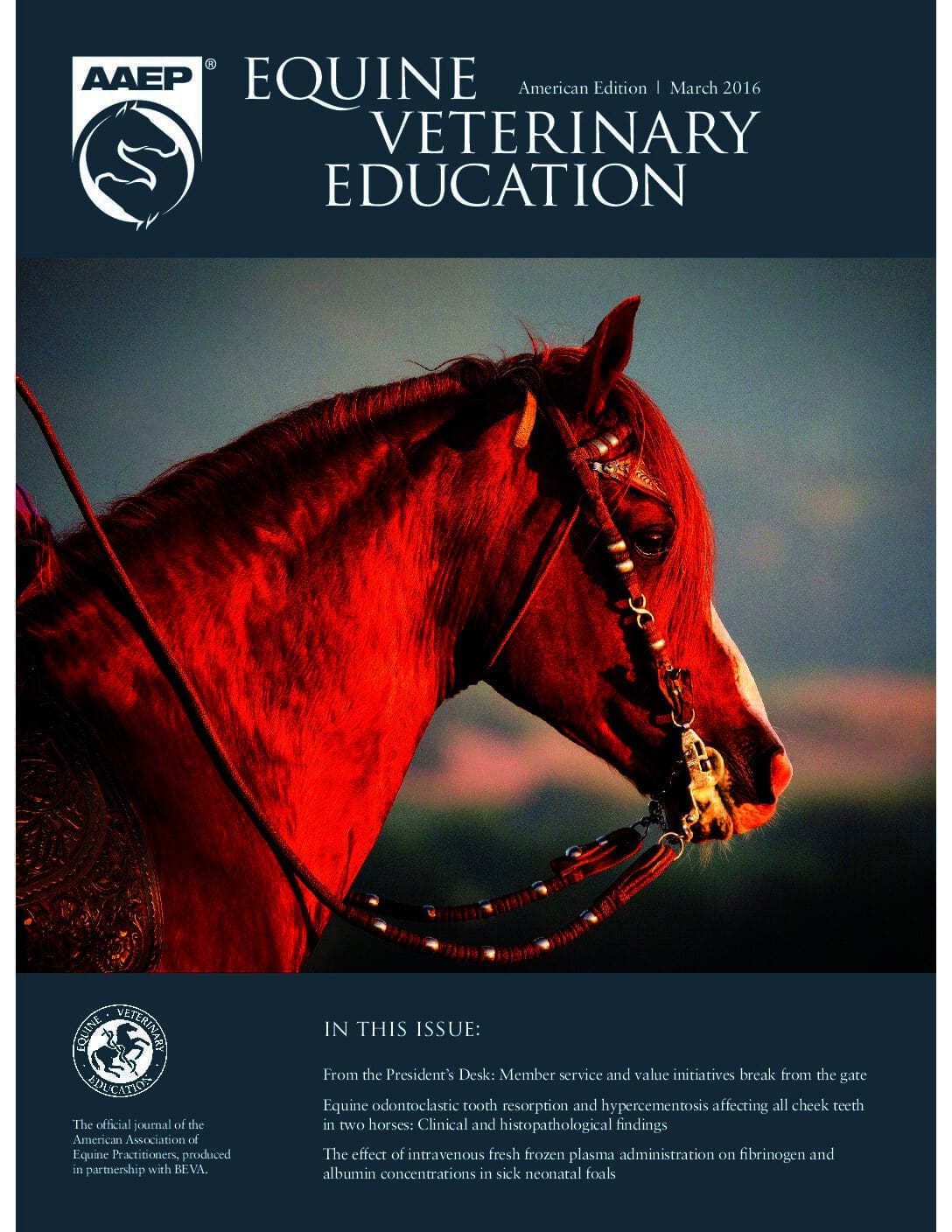 Equine Veterinary Education: March 2016 – AAEP