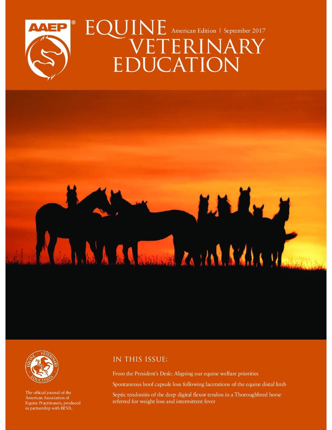 Equine Veterinary Education: September 2017 – AAEP