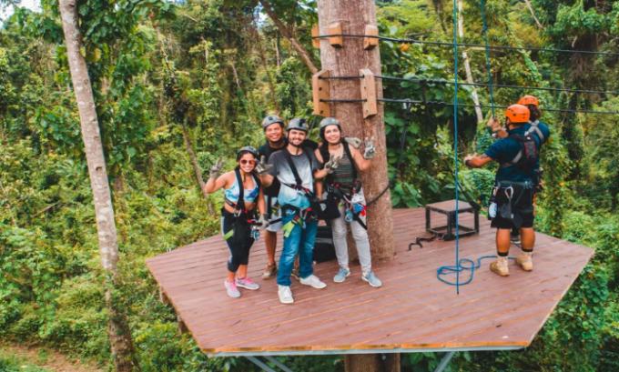 Ziplining